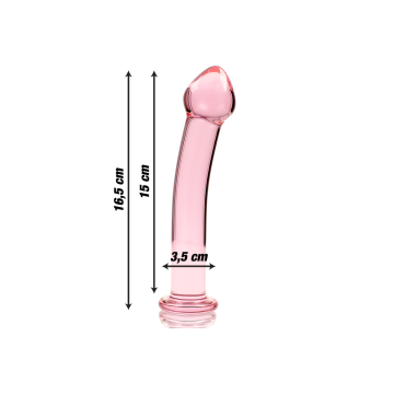 Nebula Series By Ibiza - Modelo 11 Dildo Cristal Rosa 16 Cm - O - 3