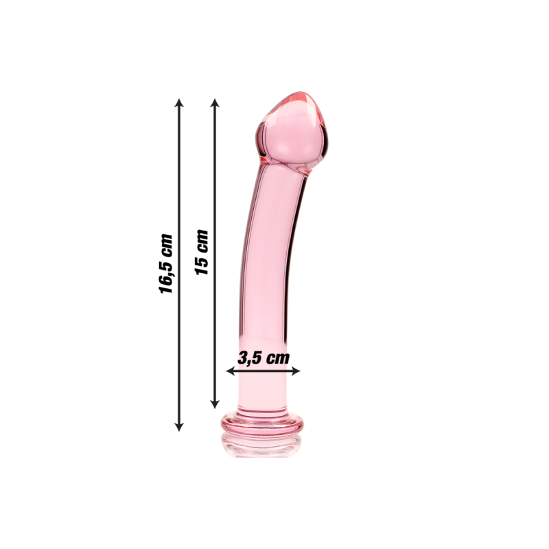 Nebula Series By Ibiza - Modelo 11 Dildo Cristal Rosa 16 Cm - O - 3