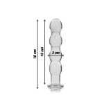 Nebula Series By Ibiza - Modelo 10 Dildo Cristal Transparente 16.5