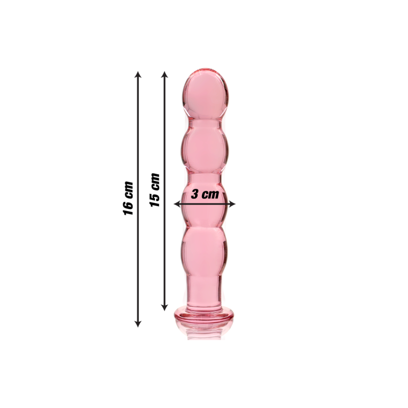 Nebula Series By Ibiza - Modèle 10 Gode En Verre Borosilicate Rose