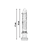 Nebula Series By Ibiza - Modell 12 Dildo Borosilikatglas Klar 17 Cm