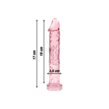 Nebula Series By Ibiza - Modèle 12 Gode En Verre Borosilicate Rose