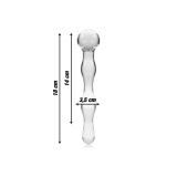 Nebula Series By Ibiza - Modell 13 Dildo Borosilikatglas Klar 18 Cm