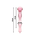 Nebula Series By Ibiza - Model 13 Dildo Borosilicate Glass Pink 18
