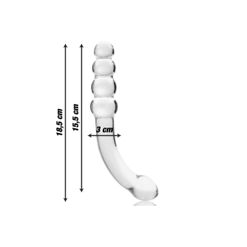 Nebula Series By Ibiza - Modell 14 Dildo Borosilikatglas Klar 18.5
