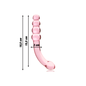 Nebula Series By Ibiza - Model 14 Dildo Borosilicate Glass Pink