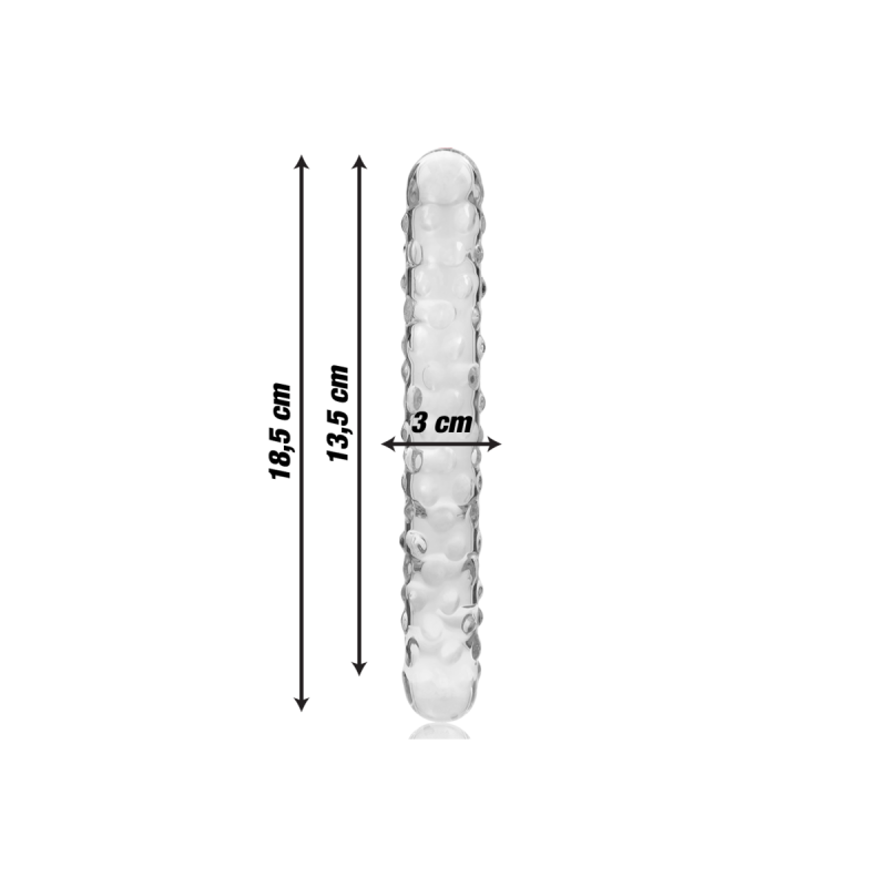 Nebula Series By Ibiza - Model 15 Dildo Borosilicate Glass Clear