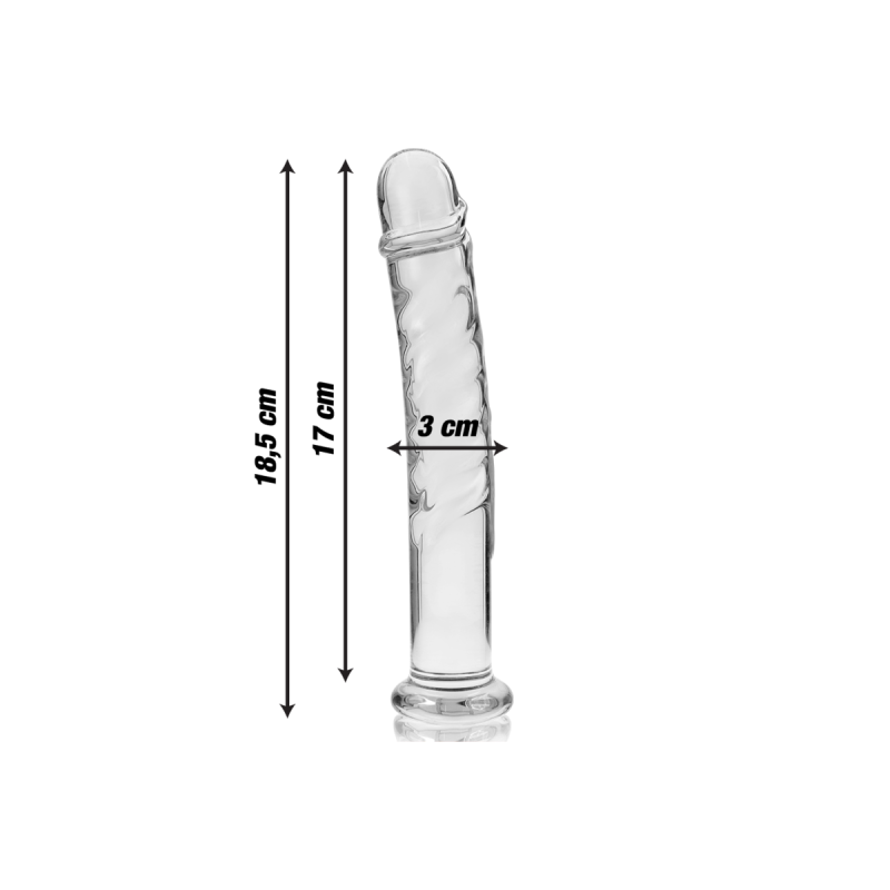 Nebula Series By Ibiza - Modell 16 Dildo Borosilikatglas Klar 18.5