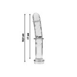 Nebula Series By Ibiza - Modelo 16 Dildo Cristal Transparente 18.5