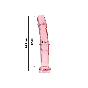 Nebula Series By Ibiza - Modèle 16 Gode En Verre Borosilicate Rose