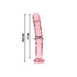 Nebula Series By Ibiza - Modelo 16 Dildo Cristal Rosa 18.5 Cm - O