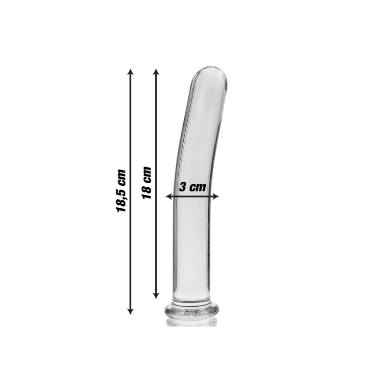 Nebula Series By Ibiza - Modelo 17 Dildo Cristal Transparente 18.5