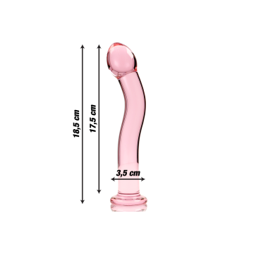Nebula Series By Ibiza - Modell 18 Dildo Borosilikatglas Rosa 18.5