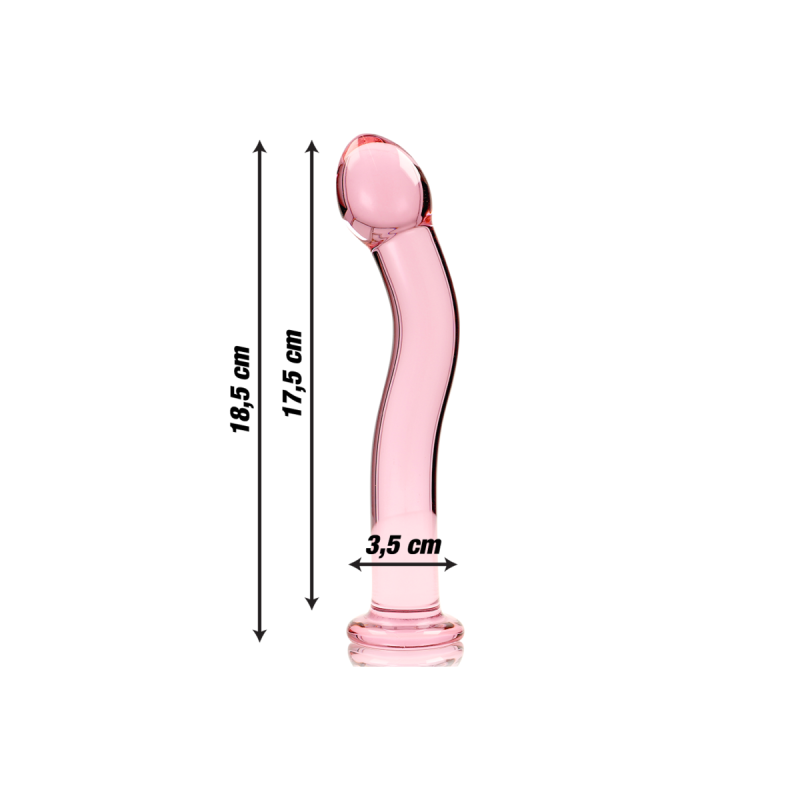 Nebula Series By Ibiza - Model 18 Dildo Borosilicate Glass Pink