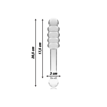 Nebula Series By Ibiza - Model 20 Dildo Borosilicate Glass Clear