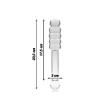 Nebula Series By Ibiza - Modelo 20 Dildo Cristal Transparente 20.5
