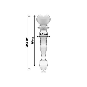 Nebula Series By Ibiza - Model 21 Dildo Borosilicate Glass Clear