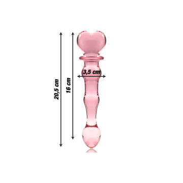 Nebula Series By Ibiza - Modell 21 Dildo Borosilikatglas Rosa 20.5