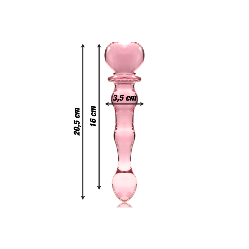 Nebula Series By Ibiza - Modelo 21 Dildo Cristal Rosa 20.5 Cm - O