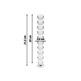 Nebula Series By Ibiza - Model 22 Dildo Borosilicate Glass Clear