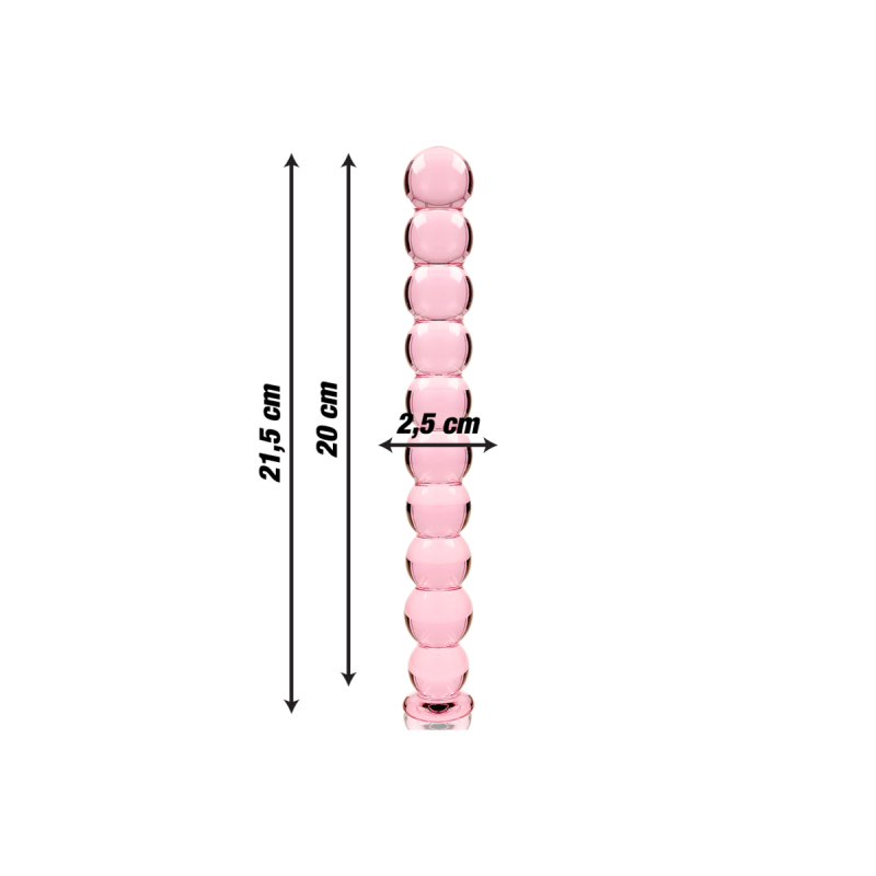 Nebula Series By Ibiza - Model 22 Dildo Borosilicate Glass Pink