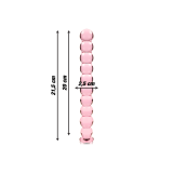 Nebula Series By Ibiza - Model 22 Dildo Borosilicate Glass Pink