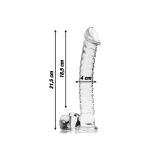 Nebula Series By Ibiza - Modelo 23 Dildo Cristal Transparente 21.5