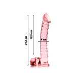 Nebula Series By Ibiza - Modèle 23 Gode En Verre Borosilicate Rose
