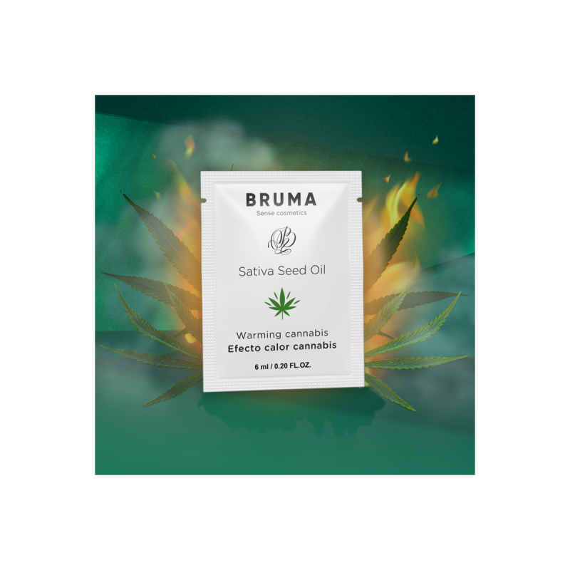 BRUMA - SATIVA-SAMENÖL-GLEITGEL MIT WÄRMENDEM CANNABISGESCHMACK 6 ml…