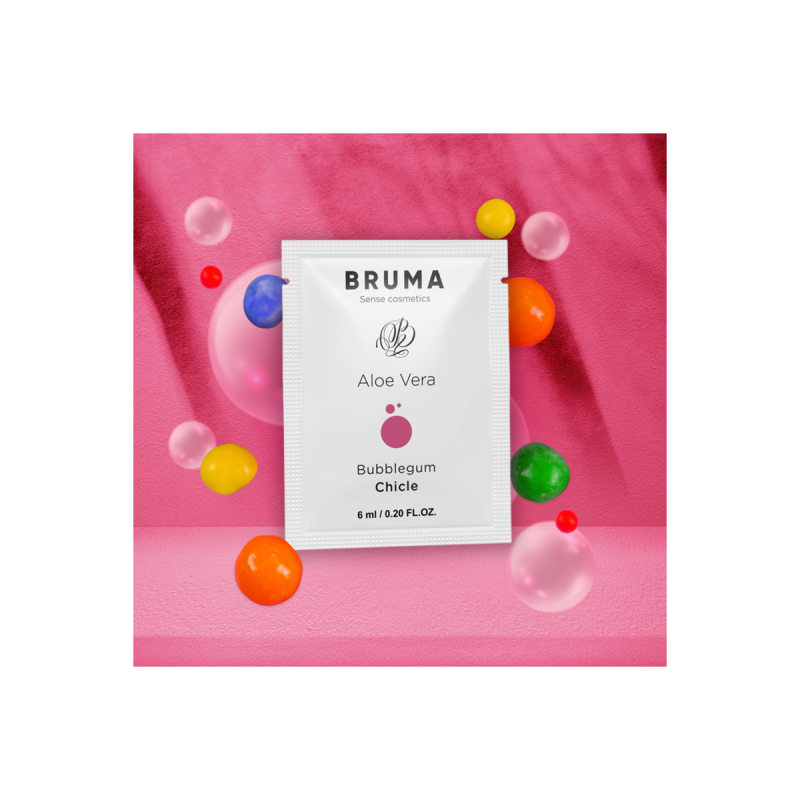 BRUMA - ALOE VERA GLEITGEL BUBBLEGUM GESCHMACK 6 ML - Einzelne Dosis