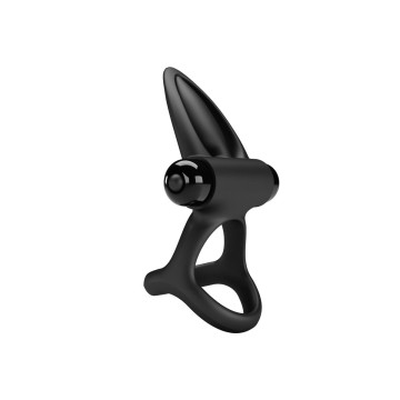Pretty Love - Anillo Vibrador 10 Vibraciones Silicona Negro |