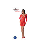 PASSION - BS101 RED BODYSTOCKING ONE SIZE - PASSION WOMAN BODYSTOCKIN…