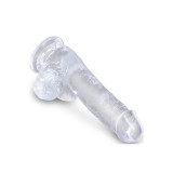King Cock - Clear Realistischer Penis Mit Eieren 13.5 Cm