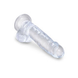 King Cock - Clear Realistic Penis With Balls 15.2 Cm Transparent |