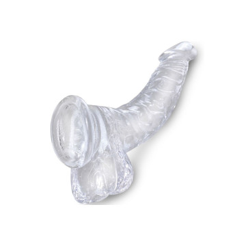 King Cock - Clear Realistisch Gebogener Penis Mit 16.5 Cm