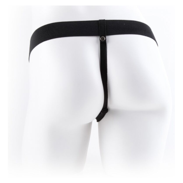 FETISH FANTASY SERIES - HARNAIS RÉGLABLE TÉLÉCOMMANDE PÉNIS RÉALISTE AVEC TESTICULES 23 CM