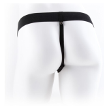 FETISH FANTASY SERIES - HARNAIS RÉGLABLE TÉLÉCOMMANDE PÉNIS RÉALISTE AVEC TESTICULES 23 CM