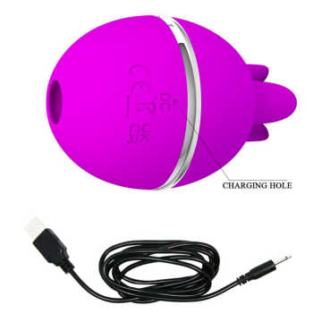 PRETTY LOVE - GEMINI BALL VIBRADOR DE SILICONA REDONDO MORADO