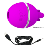 PRETTY LOVE - GEMINI BALL VIBRADOR DE SILICONA REDONDO MORADO
