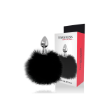 Darkness - Extra Buttplug Anal Con Cola Negro 7 Cm | Vybes.it