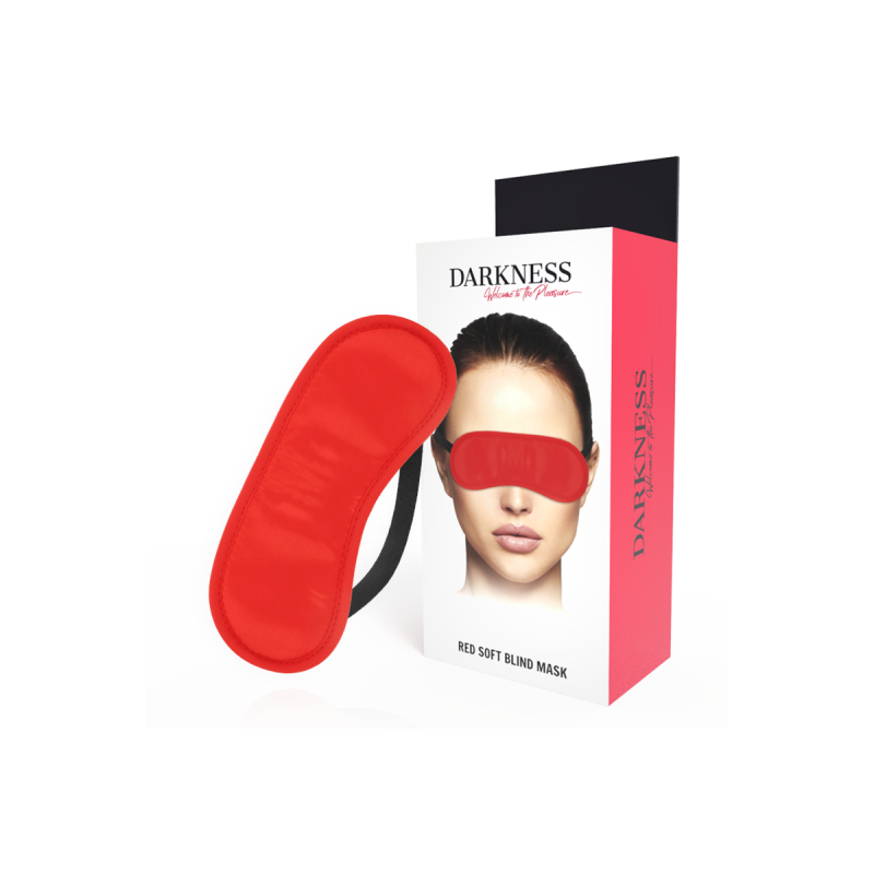 DARKNESS - MASQUE DROIT ROUGE - DARKNESS BONDAGE - Masques entiers