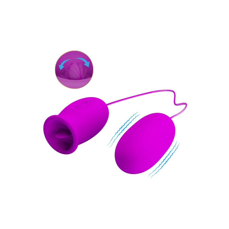 Pretty Love - Daisy Huevo Dual Vibrador Recargable Morado | Vybes.it