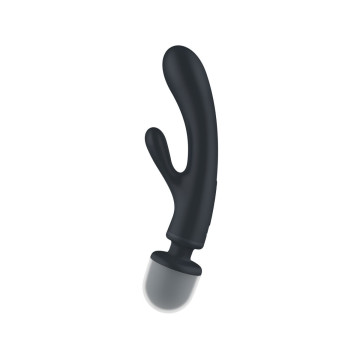Satisfyer - Triple Lover Masajeador Vibrador Rabbit Gris | Vybes.it