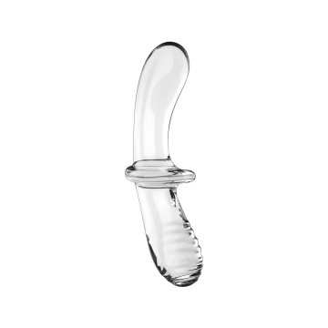 Satisfyer - Double Crystal Dildo Transparente | Vybes.it