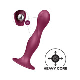 Satisfyer - Double Ball - R Dildo Silicona Granate | Vybes.it
