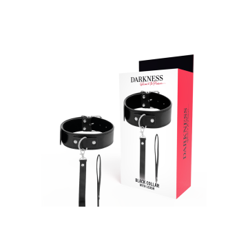 Darkness - Collier De Posture Avec Chaîne En Cuir | Vybes.it