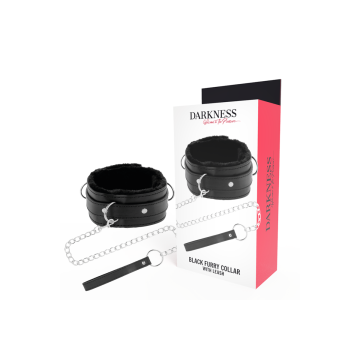 Darkness - Collier De Posture Confortable Avec Chaîne En Cuir |