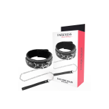 Darkness - Collana In Pelle Di Alta Qualità Con Guinzaglio |