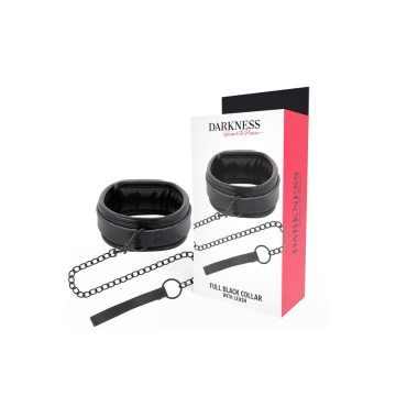 Darkness - Collier Noir Avec Chaîne | Vybes.it