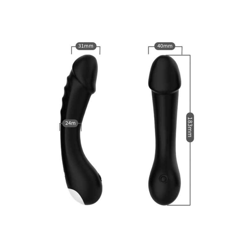 Armony - Dildo Vibrador Punto G Silicona Negro | Vybes.it